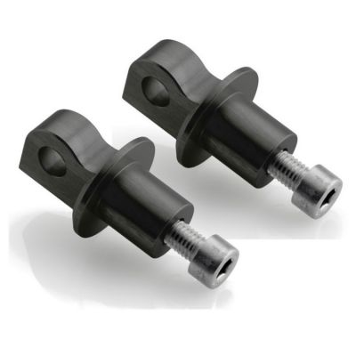 Adaptér RIZOMA pro stupačky spolujezdce, BMW a MOTO GUZZI více modelů, černý (2ks)